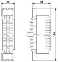 Phoenix contact 2765356 CT 10-TL Разъединяющая колодка