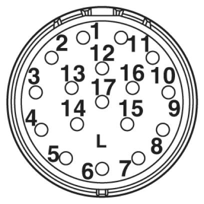 Phoenix contact 1619279 K-17 - OE/010-E01/M23 F8 Кабельный штекер, пластиковая заливка