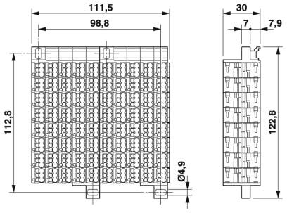 Phoenix contact 3270326 PTMC 1,5/80-3 /BU Сотовые клеммы