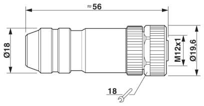 Phoenix contact 1404411 SACC-M12FS-12SOL-PG 9-M SH Разъем
