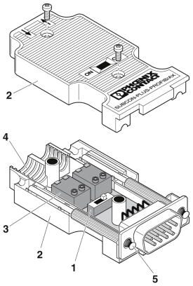 Phoenix contact 2744377 SUBCON-PLUS-PROFIB/AX Шинный штекер D-SUB