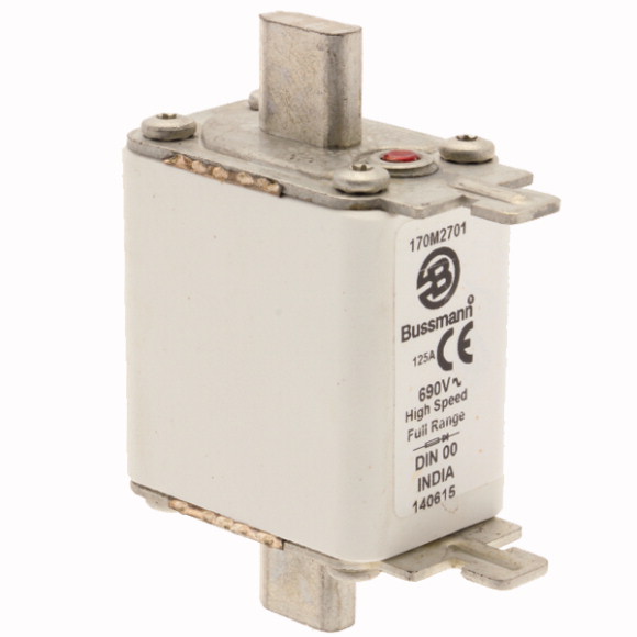 170M2701 Быстрый предохранитель 125A 690V DIN 00 GR