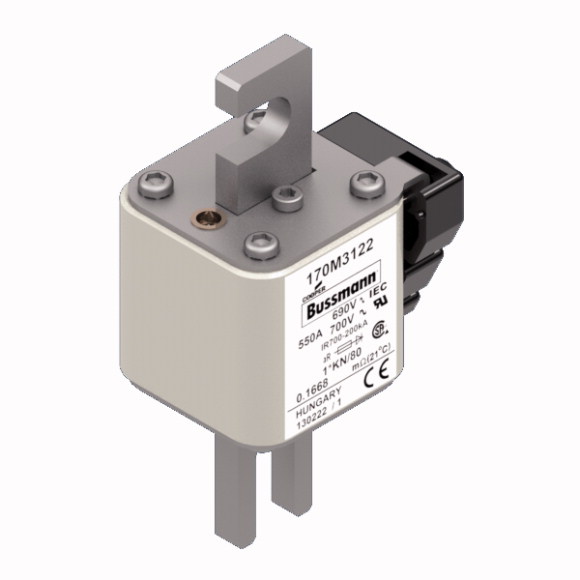 170M3122 Быстрый предохранитель 550A 690V 1*KN/80 AR UC