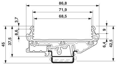 Phoenix contact 2907583 UM 72-PROFIL 100CM Корпус для электроники