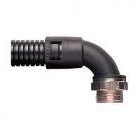 ABB 7TCA296000R1187 Фитинг Adaptalok, AL, 90°, нейлон/никелированная латунь, серый, резьба 150, Ø54, AL54/150/CS90/GR, 2 шт.