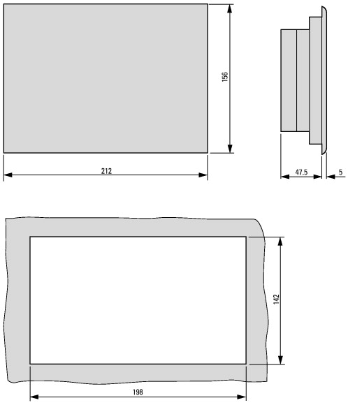 150525 панель оператора , 24VDC , 5,7" , TFT, цветная , Ethernet , RS232, (PLC) (XV-152-D0-57TVR-10)