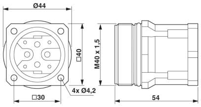 Phoenix contact 1605801 SM-5EPWN8AWA00 Аппаратн. соединитель, передняя стенка