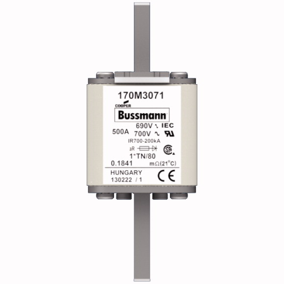 170M3071 Быстрый предохранитель 500A 690V 1*TN/80 AR UC