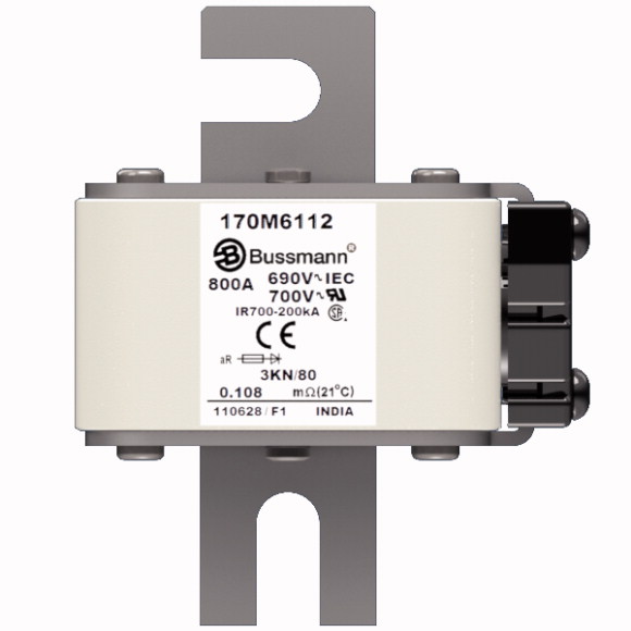 170M6112 Быстрый предохранитель 800A 690V 3KN/80 AR UC