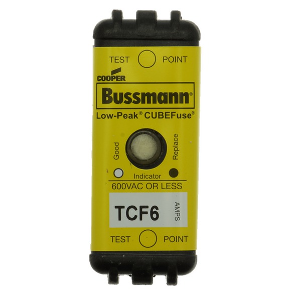TCF6 Предохранитель CUBE, TIME DELAY, 600 В АС/300 DC с индикацией