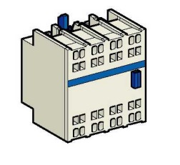 ДОП. КОНТ. БЛОК 2НО+2НЗ ФРОНТАЛЬНЫЙ МОНТАЖ КРЕПЛЕНИЕ С ПОМОЩЬЮ ПРУЖИННОГО ЗАЖИМА