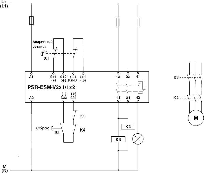 Phoenix contact 2963705 PSR-SPP- 24UC/ESM4/2X1/1X2 Реле безопасности