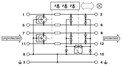 Phoenix contact 2800797 PT-IQ-5-HF-5DC-UT Устройство защиты от перенапряжений