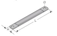 ABB AA6890 Шина заземления, гибкая 25d9 - 22x300(ШхД) (5шт)