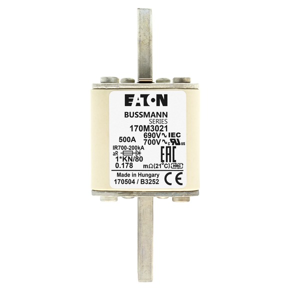 170M3021 Быстрый предохранитель 500A 690V 1*/80 AR UC