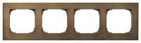 ABB 2CLA857400A1201 Рамка 4-постовая, серия SKY, цвет античная латунь