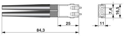 Phoenix contact 1645741 VS-PC-2XPOF-980-SCRJ/SCRJ-2 Соединительный оптоволоконный кабель