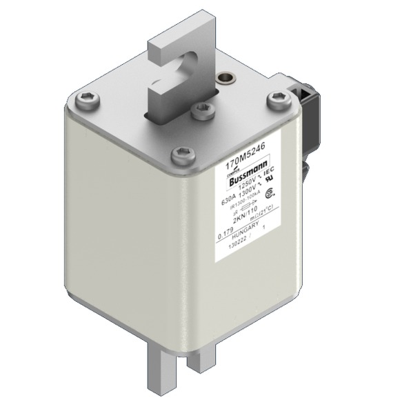 170M5246 Быстрый предохранитель 630A 1250V 2KN/110 AR CU
