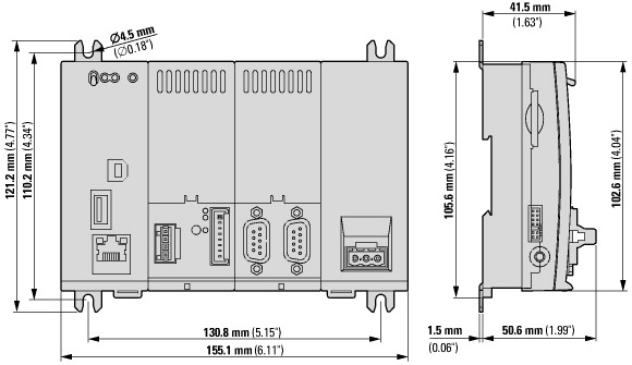 167852 Компактный ПЛК, подключение к SmartWire-DT (XC-152-E8-11)