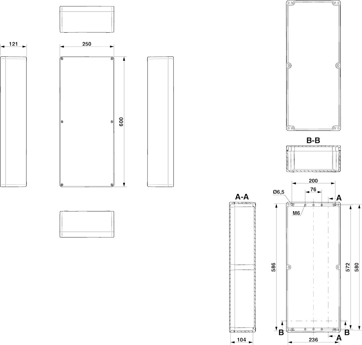 Phoenix contact 899358 E PE A 250X600X121 Клеммная коробка