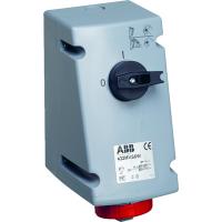 ABB 2CMA167876R1000 Розетка с выключателем и механической блокировкой 332MVS3W, 32A, 3P+E, IP67, 3ч