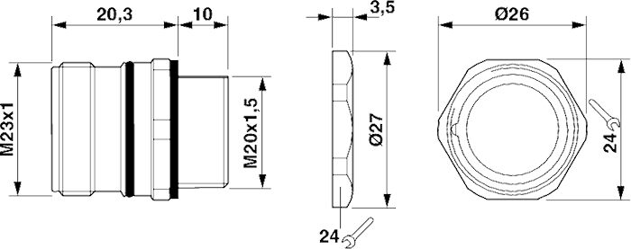 Phoenix contact 1596940 RC-12P1N126R00 Разъем блочный