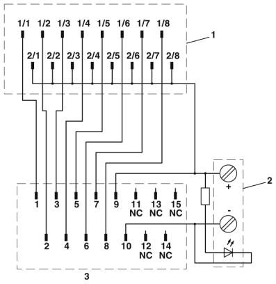 Phoenix contact 2296074 PLC-V8/D15S/IN Подсоединение к системе