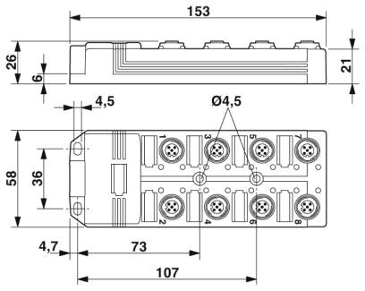 Phoenix contact 1401199 SACB-8/16-L- 5,0 80MC SCO Коробка датчика и исполнительного элемента
