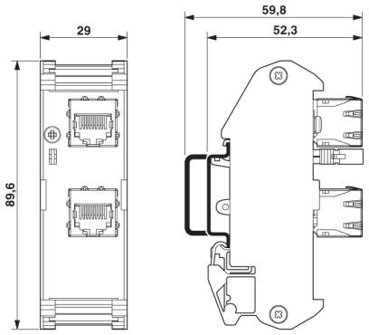 Phoenix contact 2901646 FL-PP-RJ45/RJ45 Патч-панель