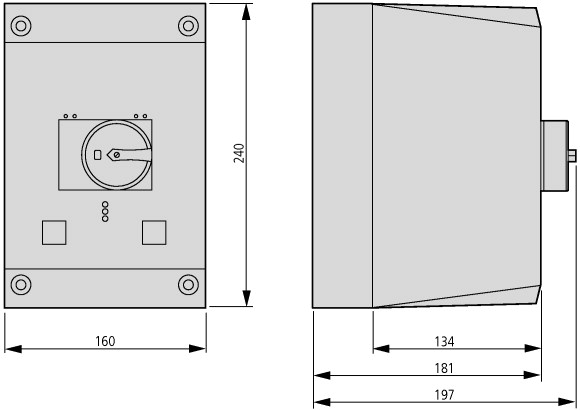 225524 Изолированный корпус для PKZ4 , + ручка , цвет черно-серый (CI-K4-PKZ4-G)