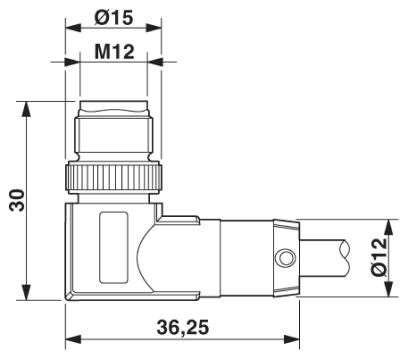 Phoenix contact 1419112 SAC-3P-M12MR/ 1,0-961/M12FS VA Системный кабель шины