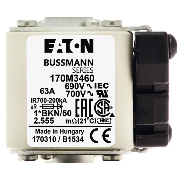 170M3460 Быстрый предохранитель 63A 690V 1*BKN/50 AR UC
