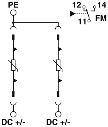 Phoenix contact 2907865 VAL-SEC-T2-2+0-48DC-FM Разрядник для защиты от импульсных перенапряжений, тип 2