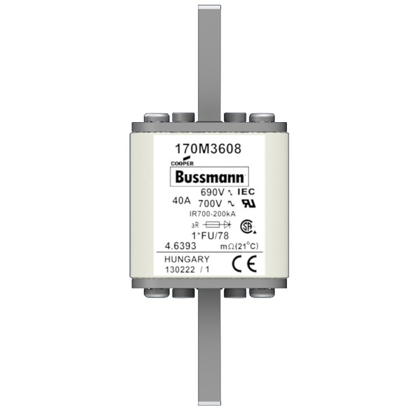 170M3608 Быстрый предохранитель 40A 690V 1*FU/78 AR UC