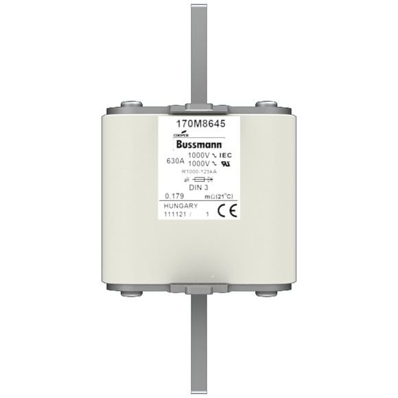 170M8645 Быстрый предохранитель 630A 1000V DIN 3 AR UR
