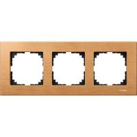 Schneider Electric MTN4053-3470 MERTEN M-Elegance РАМКА деревянная 3 поста, БУК, SM