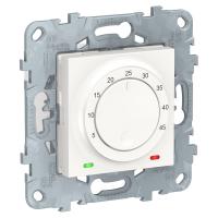 Schneider Electric NU550318 UNICA NEW термостат теплого пола, 10А, выносной термодатчик, белый