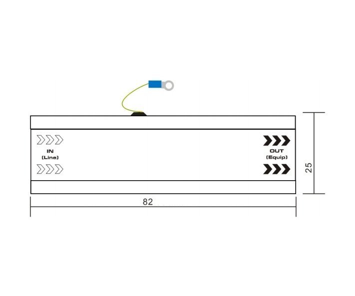RVi-LS устройство грозозащиты линии ethernet