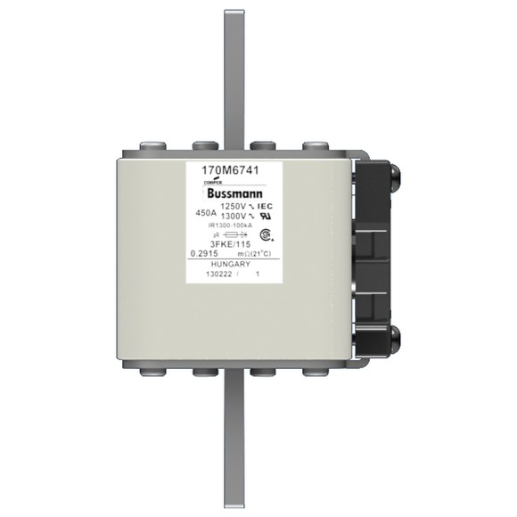 170M6741 Быстрый предохранитель 450A 1250V 3FKE/115 AR CU