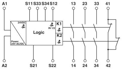 Phoenix contact 2963941 PSR-SPP- 24UC/ESA4/3X1/1X2/B Реле безопасности