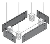 ABB ZN5002 Фланец цоколя 200х500мм ВхШ, 2 шт.