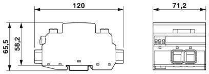 Phoenix contact 2905638 VAL-MB-T1/T2 1000DC-PV/2+V-FM Молниеотвод / разрядник для защиты от импульсных перенапряжений типа 1/2