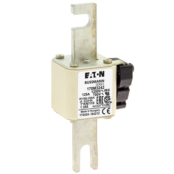 170M3242 Быстрый предохранитель 125A 1250V 1*KN/110 AR CU
