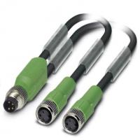 Phoenix contact 1458693 SAC-3P-M8Y/2X3,0-PUR/M 8FS Кабель для датчика / исполнительного элемента