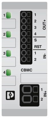 Phoenix contact 1065729 CBMC E4 24DC/1-10A S-R Электронный защитный выключатель