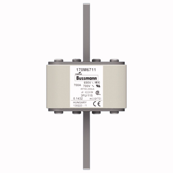 170M6711 Быстрый предохранитель 700A 690V 3FU/115 AR UC