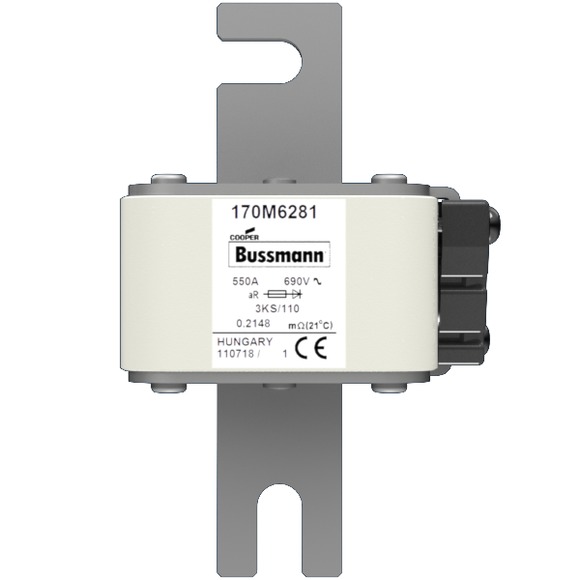 170M6281 Быстрый предохранитель 550A 690V 3KS/110 AR