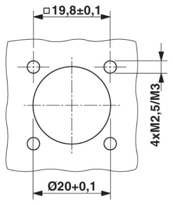 Phoenix contact 1613740 RF-17S1N8AWV00 Аппаратн. соединитель, передняя стенка