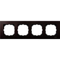 Schneider Electric MTN4054-3471 MERTEN M-Elegance РАМКА деревянная 4 поста, ВЕНГЕ, SM