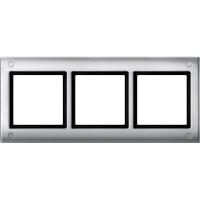 Schneider Electric MTN401360 MERTEN Aquadesign РАМКА 3-ПОСТА с винт. креплениями, АЛЮМИНИЙ